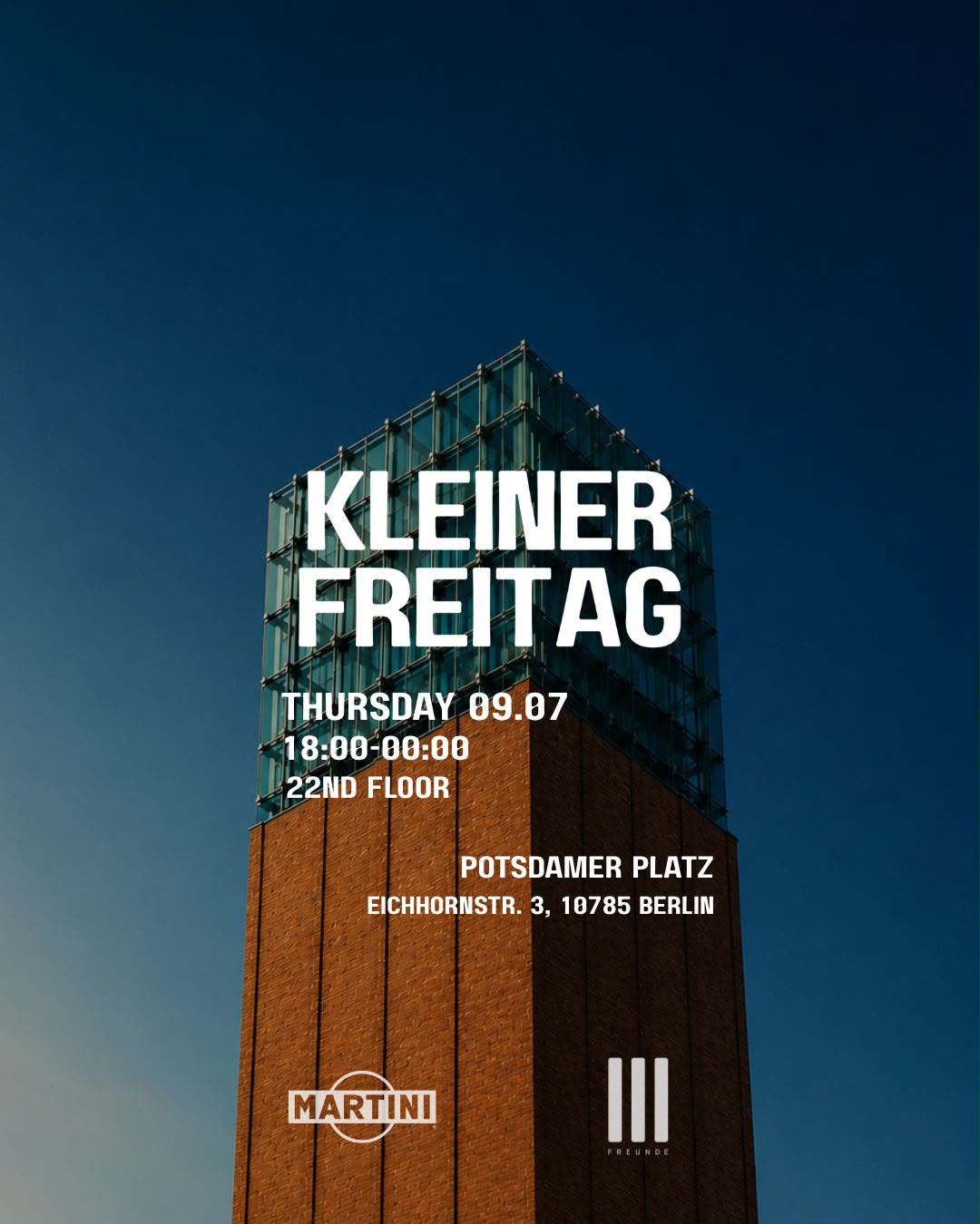 09.07 KLEINER FREITAG - LEVEL 22 ROOFTOP