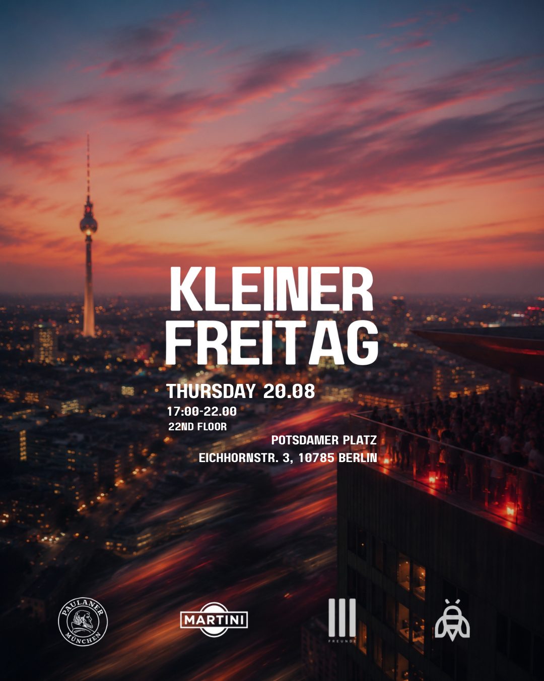 20.08.2026 KLEINER FREITAG - LEVEL 22 ROOFTOP 