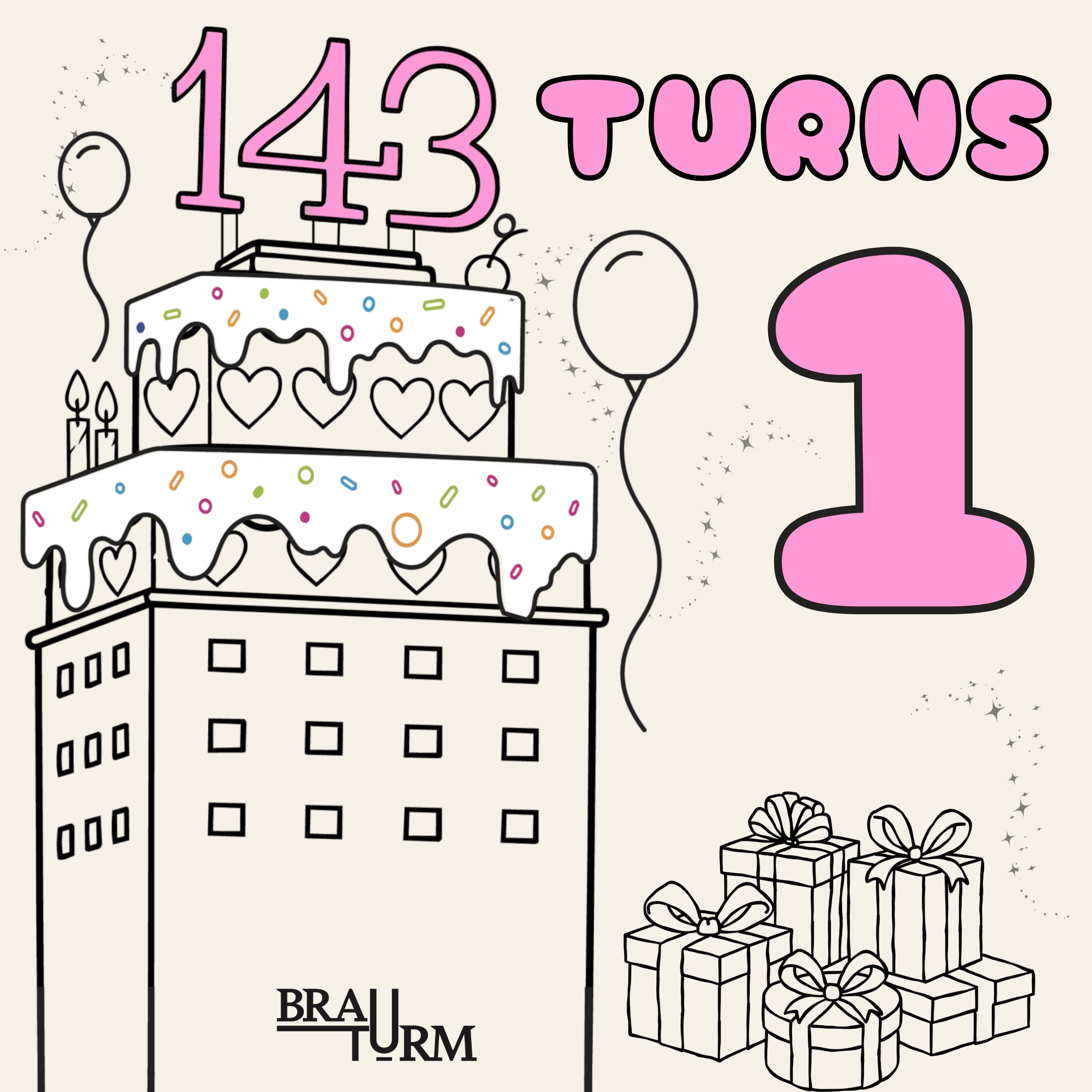 143. TURNS 1.