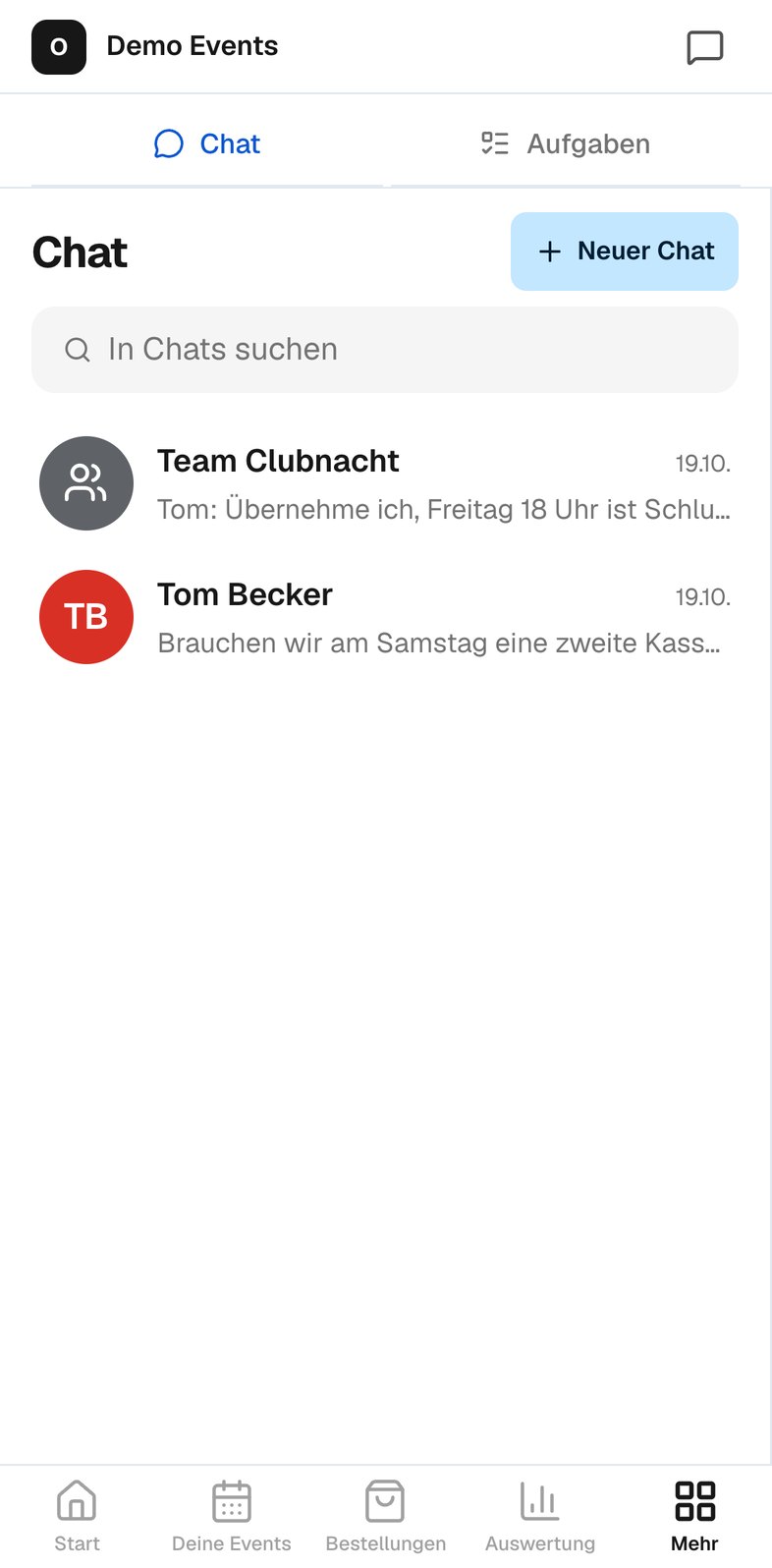 Dein Team in einer App.